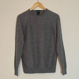 J.Crew Crewneck Cotton Sweater in Gray and Medium